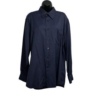 Expert by Evergreen Men’s Blue Cotton Button Down Size Large